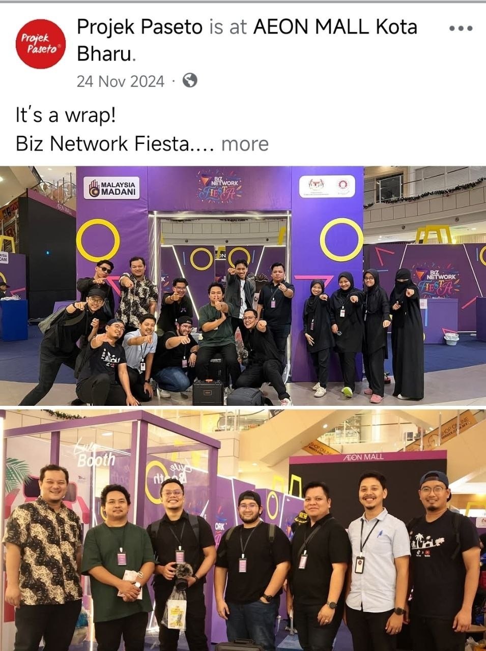 Networking dan event bisnes Projek Paseto